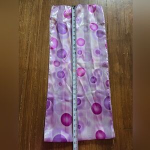Purple polka dot scarf